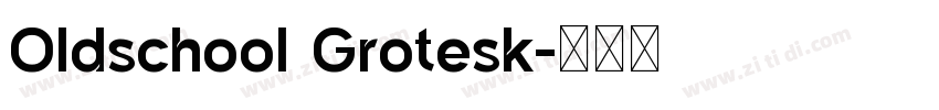 Oldschool Grotesk字体转换